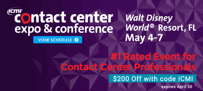 ICMI Contact Center Expo and Conference in Orlando 200 dollars off