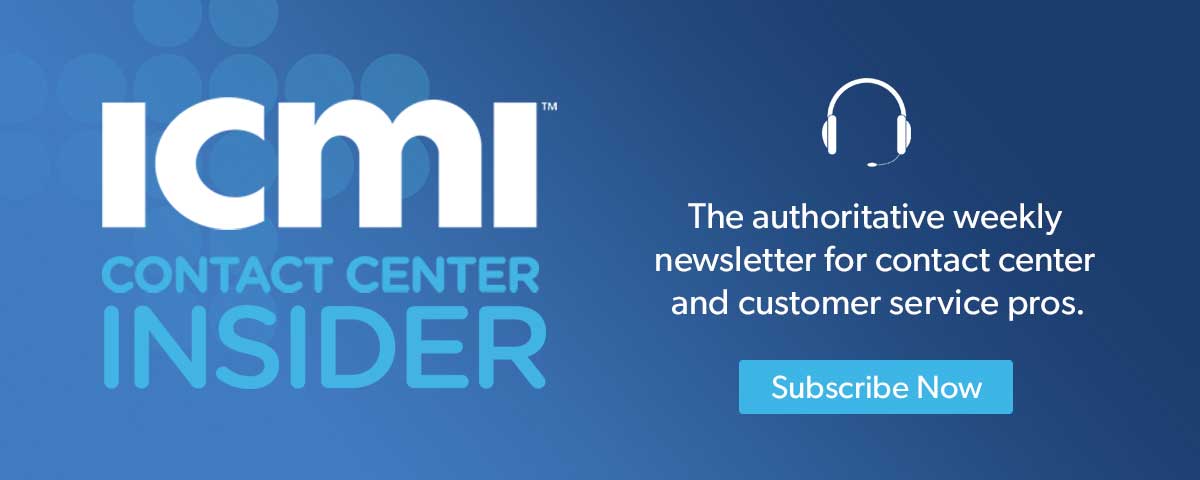 Contact Center Insider Subscribe Now
