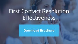 First contact resolution effectiveness