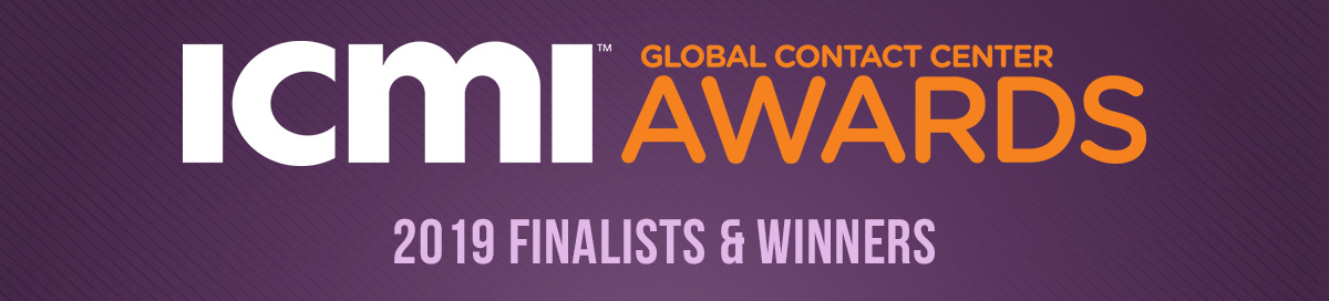 ICMI Global Contact Center Awards Finalists and Winners