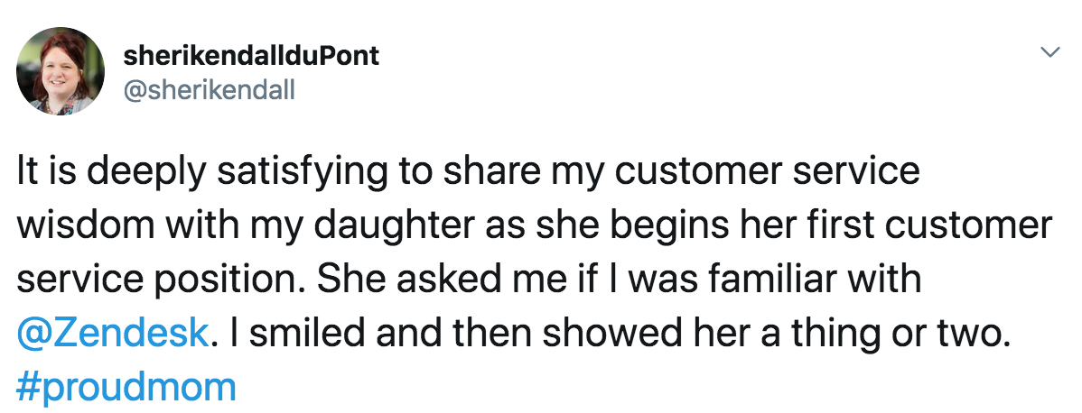 Sheri Kendall-duPont tweets about daughter