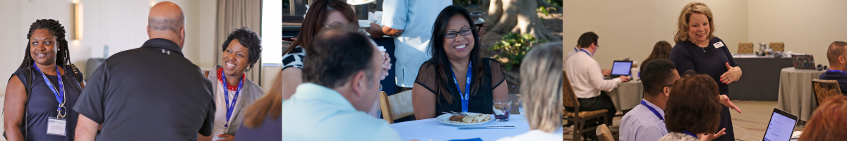Attendees networking at ICMI Training Symposiums