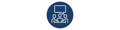 client site contact center training icon
