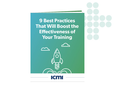 ICMI Training 9 tips ebook cover