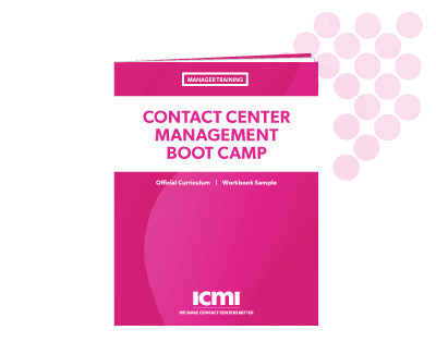 Contact Center Management Boot Camp Sneak Peek Workbook