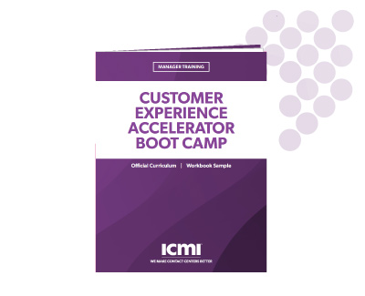 Customer Experience Accelerator Boot Camp sneak peek workbook