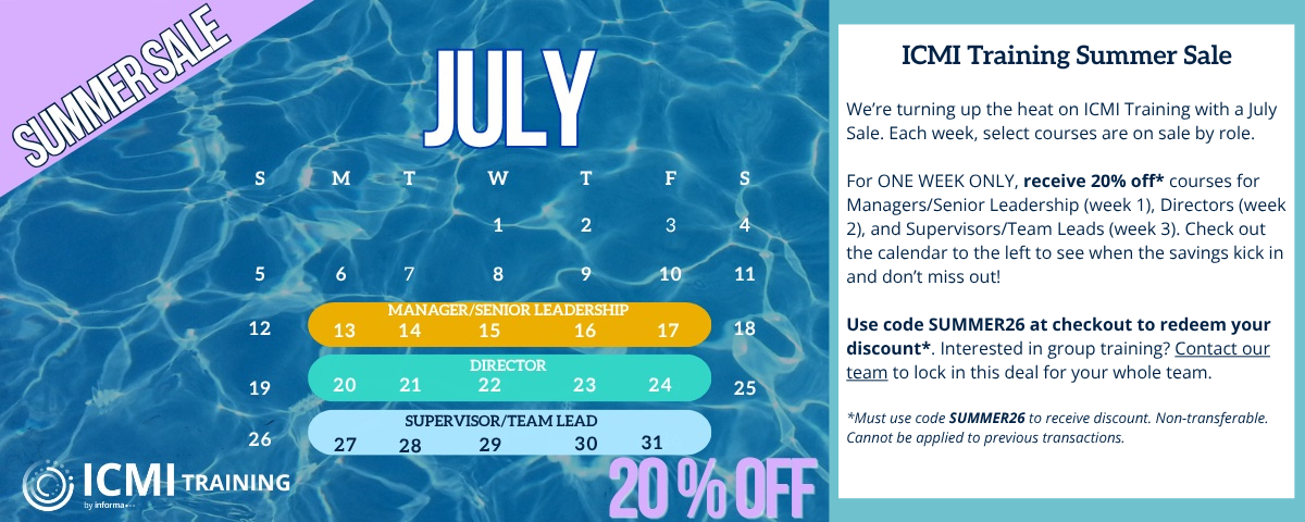 ICMI Summer Sale