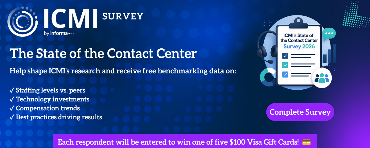 ICMI State of the Contact Center Survey