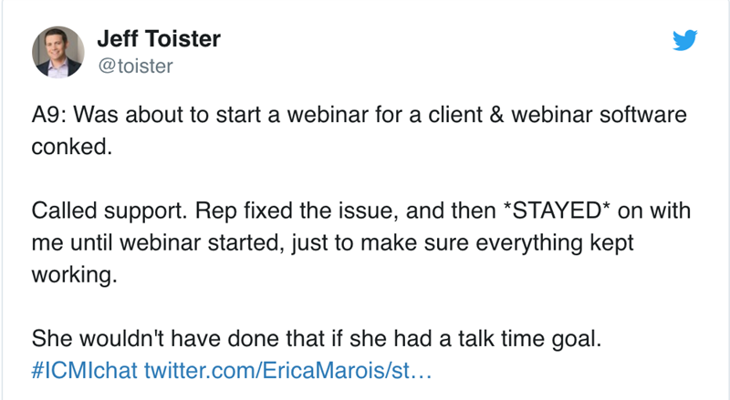 Example of employee empowerment, @toister