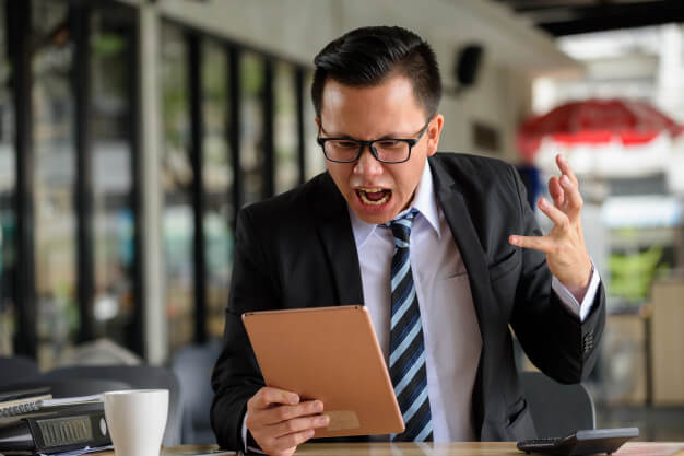 frustrated customer