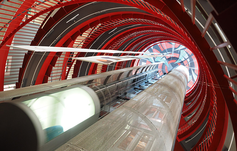 Image of elevator ascending.