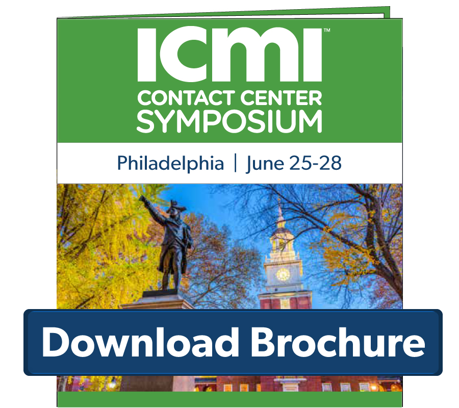 ICMI Philadelphia Contact Center Symposium online brochure download