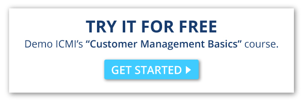 Demo ICMI's online training course 'Customer Management Basics'