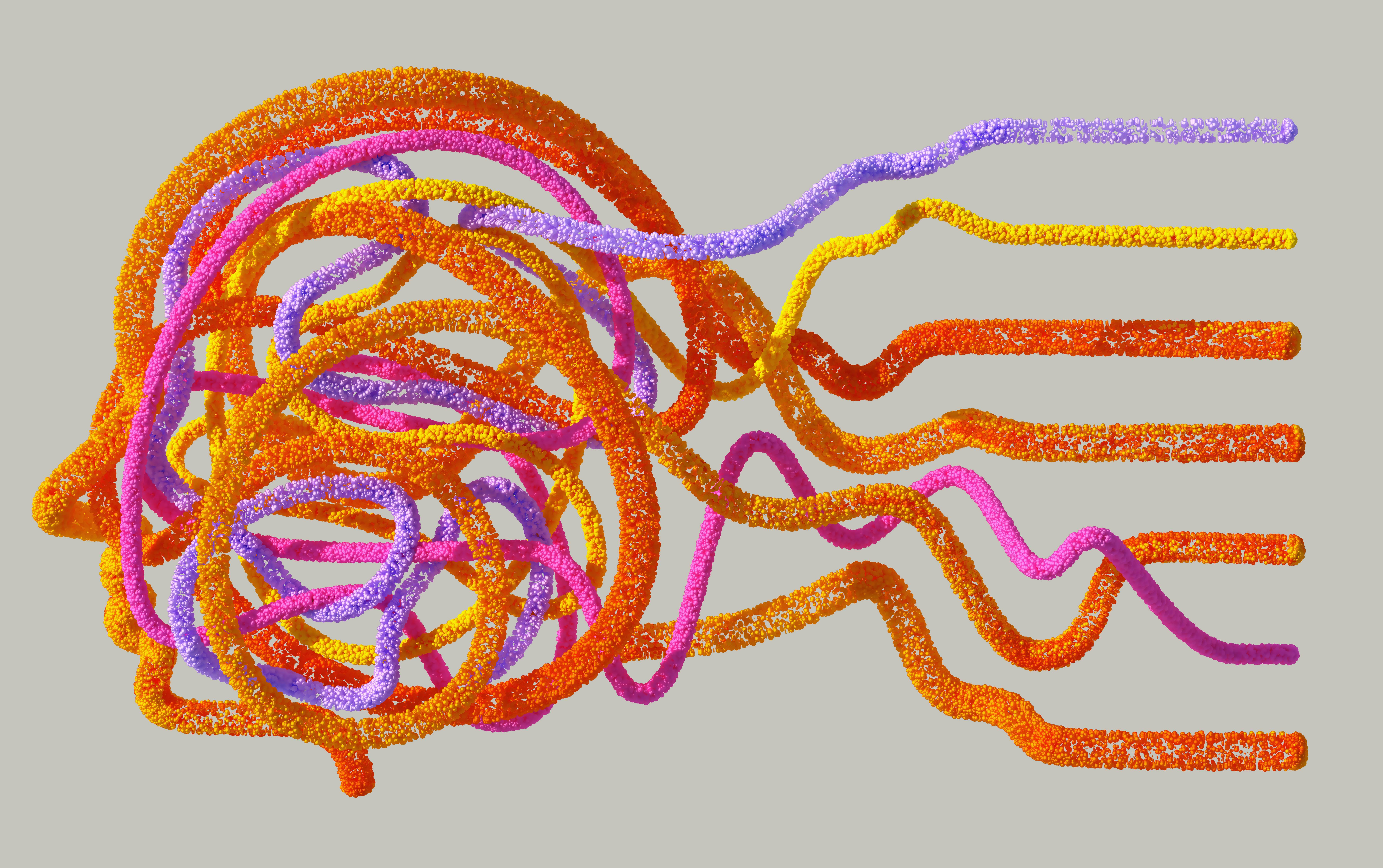 An artist's illustration of artificial intelligence (AI) depicting how AI aids humans in understanding complex systems, symbolizing innovation and enterprise-scale adoption.