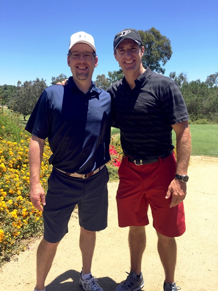 Brad Cleveland and Drew Brees