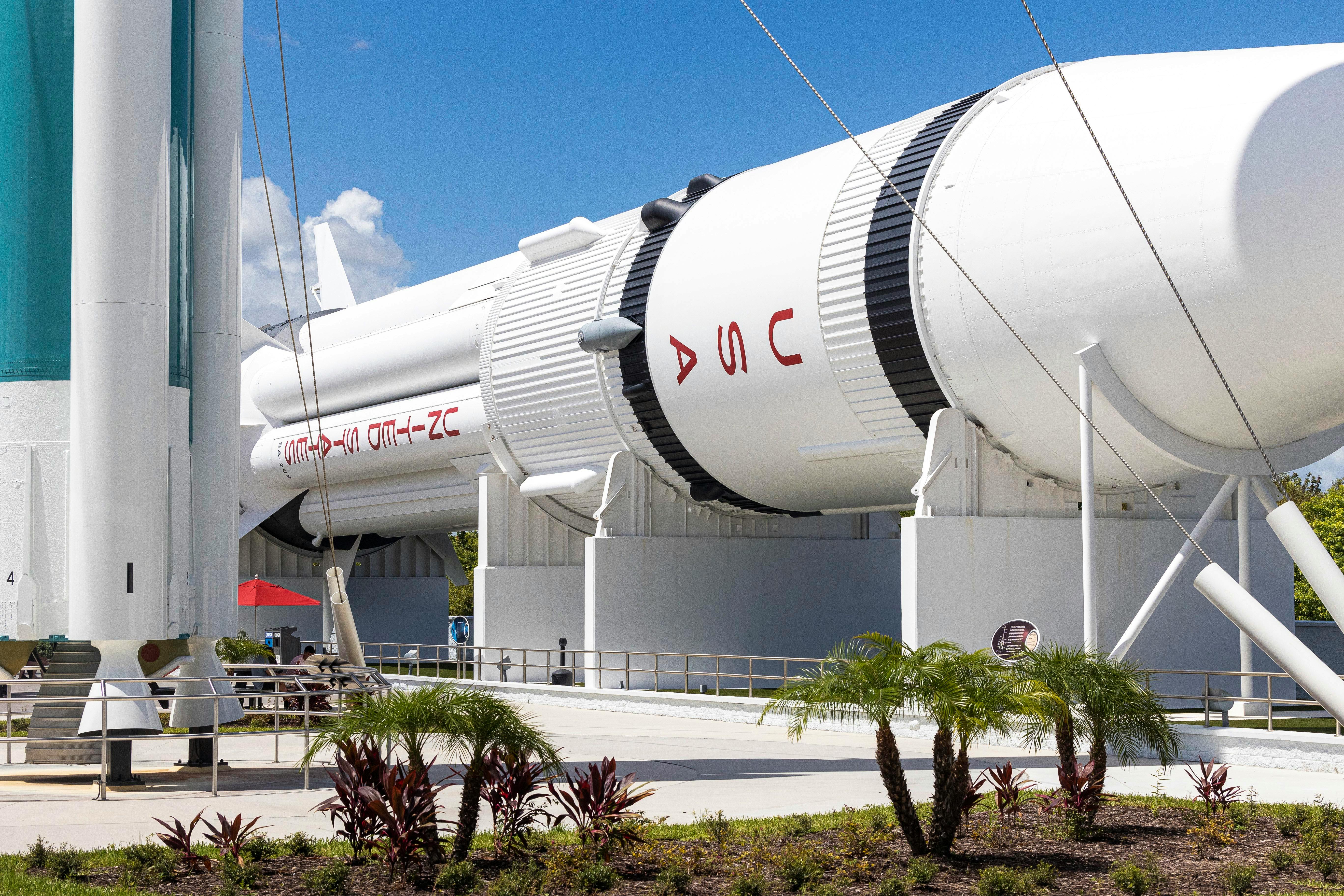 A spaceship displayed at a space center in Florida, symbolizing the importance of real-time signal technology for precision and proactive monitoring.